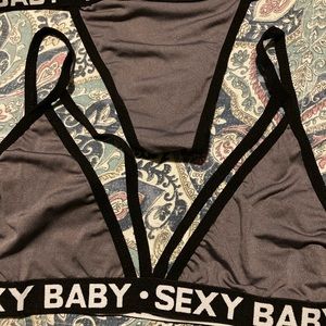 2 sets of Sexy triangle bra with matching thongs NIB Add To Any Bundle Get 4free